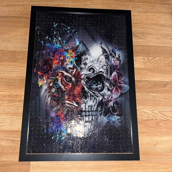 Tiger and Skull Wall Art Puzzle - Picture 7 of 9